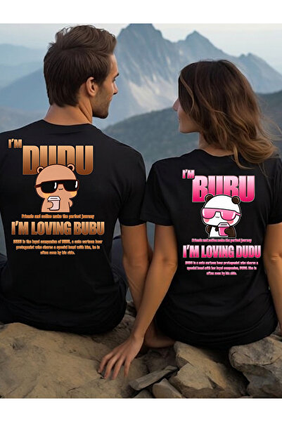 Etoile Studio Sırt Baskılı Bubu Dudu Sevgili Tişörtü ve Sweatshirt | Sevgilil...