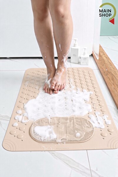 MAİN SHOP Duşa Kabin Küvet Içi Banyo Paspası 36 X 69,5 Cm Vantuzlu Banyo Ve D...