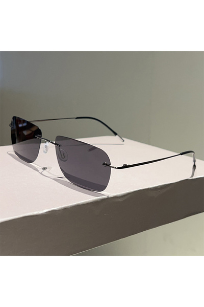 Choice as picture shows black KAMMPT Vintage Rimless Sunglasses Men Fashion 2...