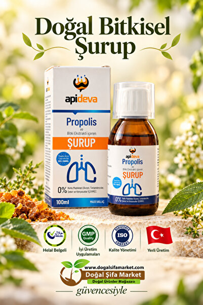 apideva Propolis Ve Bitki Ekstratı Içeren Şurup 100 Ml.