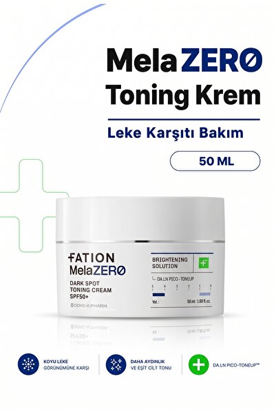 Fation MelaZERO Dark Spot Toning Cream | %5 Niacinamide + Tranexamic ile Leke...