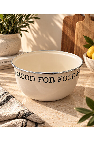 Onedekor Mood Serisi Emaye Meyvelik 22cm Toprak