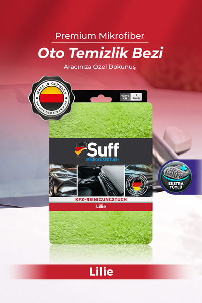 Suff Lilie Oto Temizlik Bezi Mikrofiber Araç İçi Ekran ve Genel Detay Temizli...
