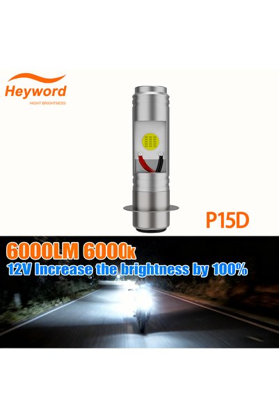 Choice لمبات المصابيح الأمامية للدراجات النارية P15D H4 LED Moto H6 BA20D LED...