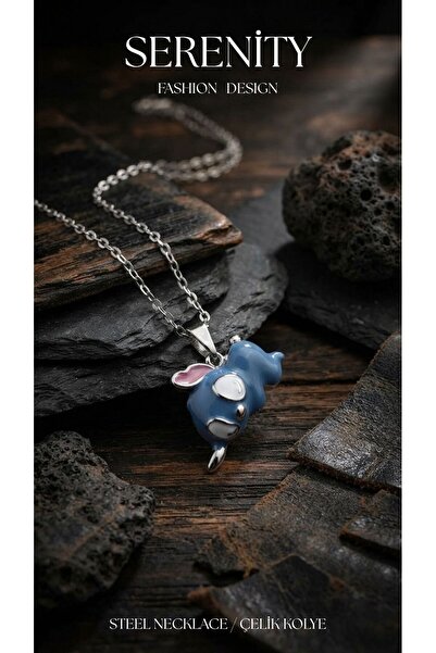 Serenity Lilo Stitch Çelik Kolye05