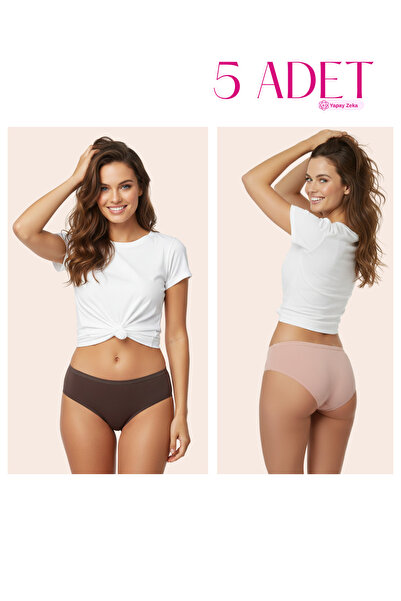 Newlilla 1006 Women's Mix 5-Piece Daily Bato Panties 1006-v7