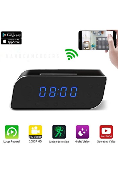 Nanocamcoders 1080P HD Mini Premium CCTV Kamera Sesli Video Kayıt Ev Ofis Güv...