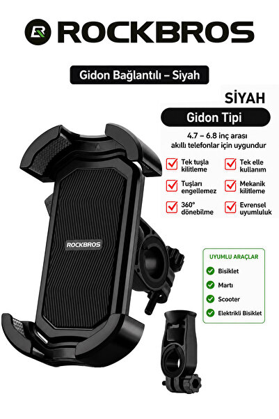 ROCKBROS Motosiklet Bisiklet Scooter Telefon Tutucu