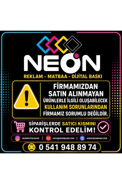 NEON Dijital Baskı Merkezi Neon Advertising & Digital Printing 150X200 cm Canvas - Banner - Poster
