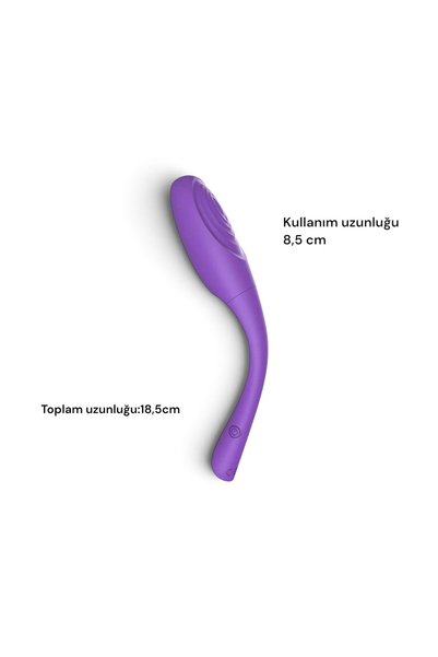 Kırmızı Ay Uzaktan App Kontrolü Uygulamalı Akıllı, Şarjlı H Noktası Vibratör - 18.5 cm IPX7 Su Geçirmez Medikal Silikon Sessiz Yetişkin Oyuncağı