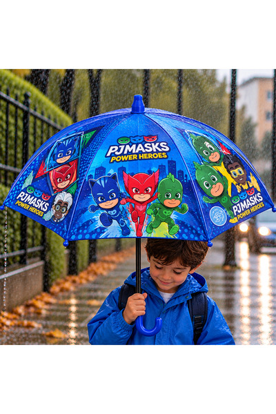 ENS Ukb Pjmask Lisanslı Koruma Kılıflı Çocuk Şemsiye