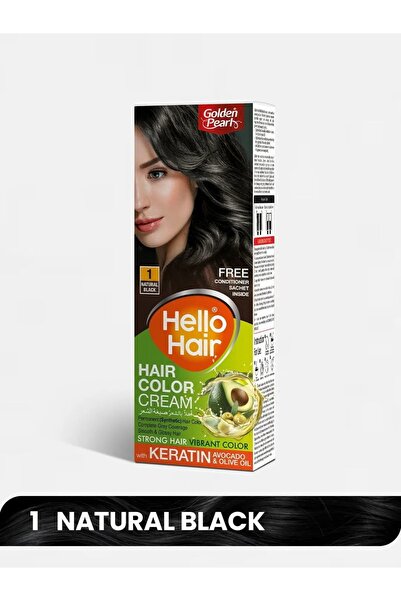Golden pearl Natural Black Hello Hair Color Cream | Strong Hair Vibrant Color...