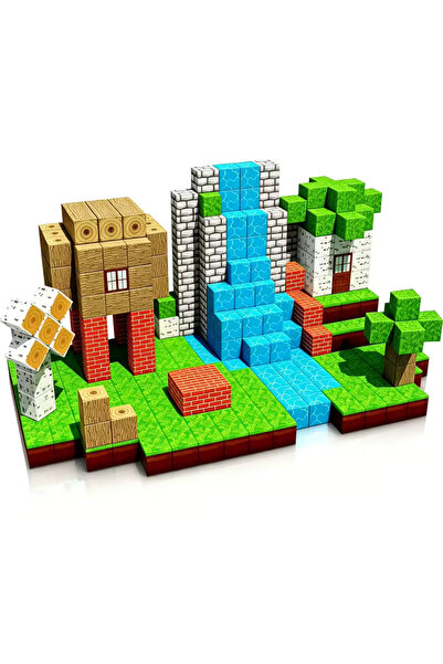 McBlok Minecraft Manyetik Orman Temalı Blok Oyuncak - 100 Parça