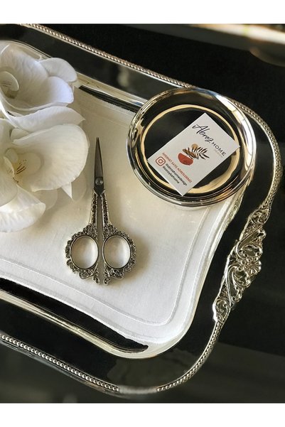 ABROZ HOME DESIGN Promise Ribbon Scissors - Silver