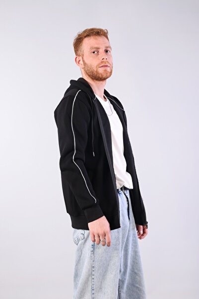 Mckanzie 8625 Overdose Nakışlı Fermuarlı Kapşonlu Sweat