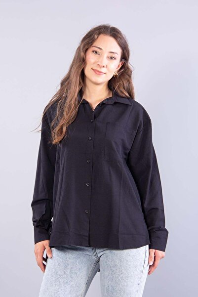 Mckanzie 2755 single pocket back long tunic shirt