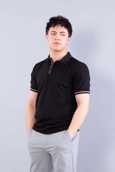 Mckanzie 4667 Tricou modal cu guler
