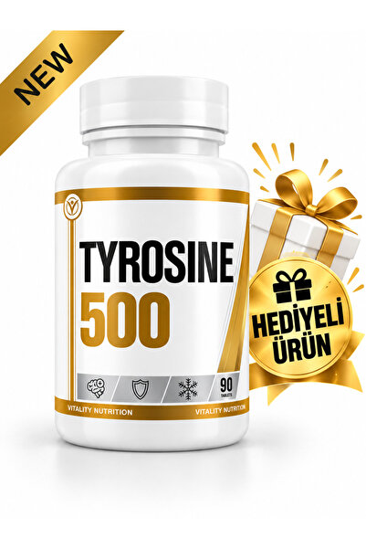 Vitality Nutrition L-tyrosine (TİROZİN) 500 Mg 90 Tablet