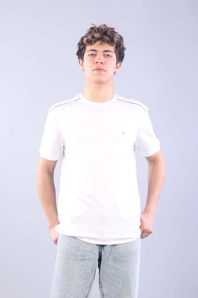 Mckanzie 4625 Țesătură modală Tricot pentru umăr Gâtul O tricou