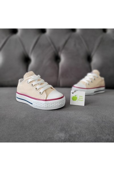 elma bebe Unisex Girls Boys Baby Kids Short-Laced Canvas Linen Sneakers Sneakers