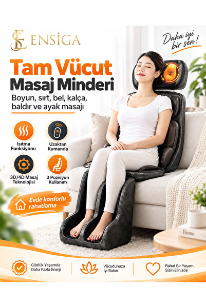 Mega Plus Masaj Koltuğu boyun bel Kalça Bacak Ayak Masajı çok fonksiyonlu tit...