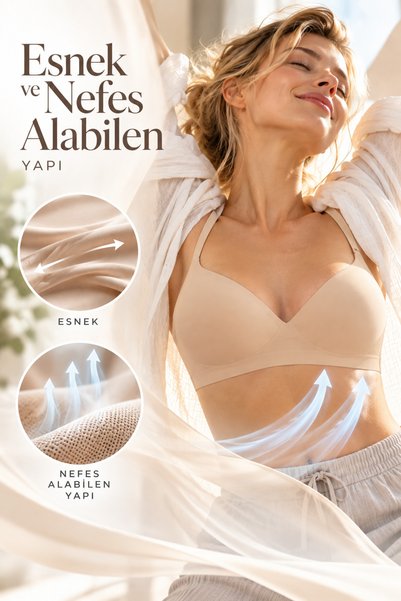 koza iç giyim Wireless Laser Cut Seamless Bra — Gathering Effect