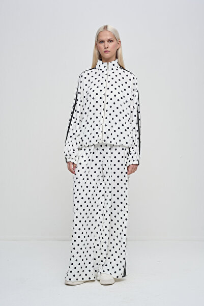 HANIQA Polka Dot Comfortable Fit Tracksuit Set