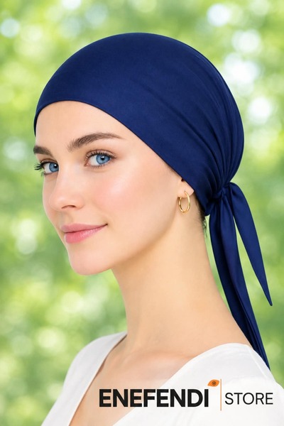 NF ND ENEFENDİ Silicone Flat Bonnet |   Non-Slip Hijab Inner Bonnet — D Stitc...