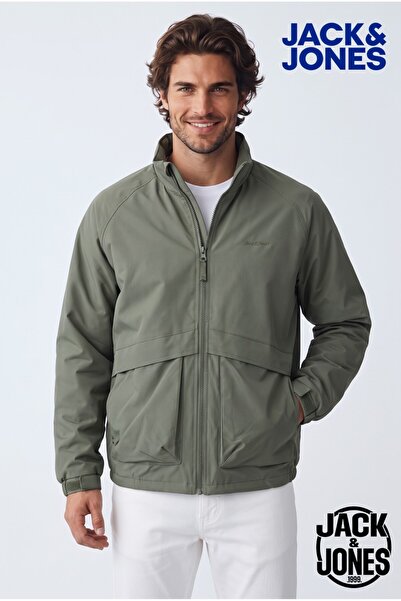 Jack & Jones Men's Stand Collar Coat Jacket - Diego Water Windproof