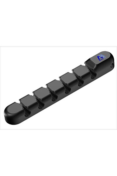 apollobell Silikon Kablo Düzenleyici Klips 7 Slot Kablo Tutucu Organizer Masa...