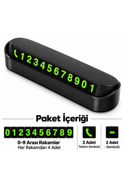 jetfast In-Car Parking Number Numbers Parking Phone Number Car Torpedo Windshield Mobile Phone Card