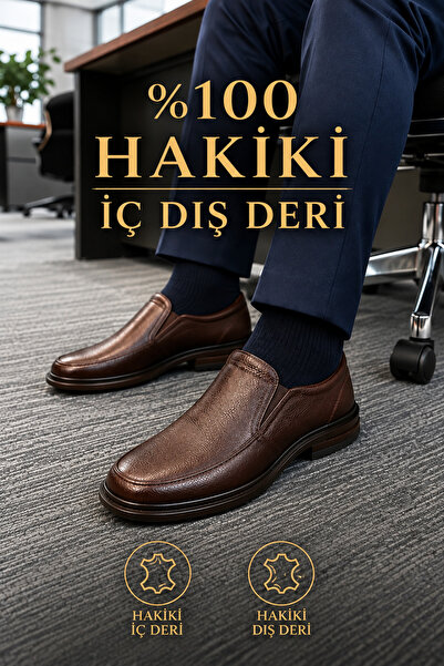 CookaShoes Genuine Leather Men's Classic Casual Shoes – Comfortable Office/Da...