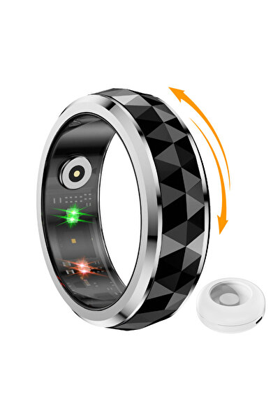 Choice1 COLMI 12 black 2024 COLMI R11 Smart Ring, Fidget Spinner Anxiety Reli...