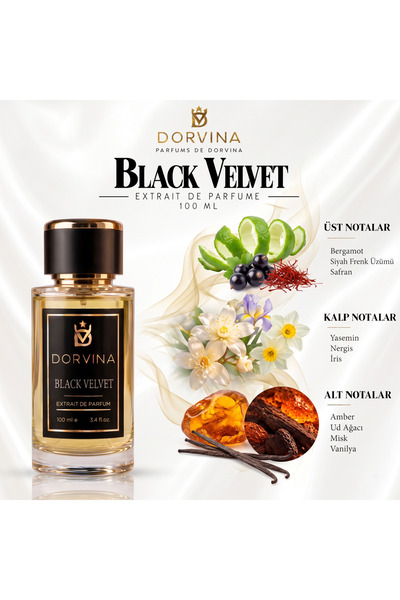 Dorvina Black Velvet Kadın Parfüm 100 Ml Extrait De Parfume
