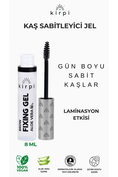 Kirpi Eyebrow Fixing Gel -brow Fixing Gel Aloe Vera 8ml