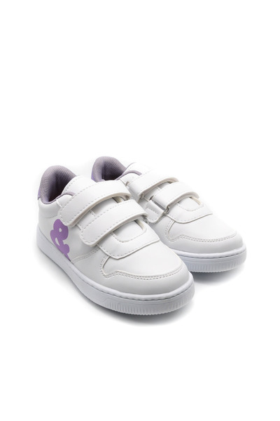 KU&PA SHOES حذاء رياضي للأطفال من Burber Lila Kids للجنسين مظهر جلدي حذاء ريا...