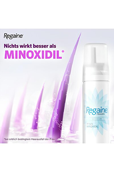 Rogaine Regaine Women's 5% 2 Aylık köpük 1 Adet Saç Gürleştirici
