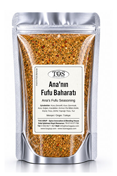 TOS The Organic Spices Ana'nın Fufu Baharatı 100 gr Ana’s Fufu Seasoning