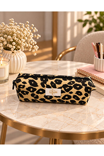 in steilla Pen Holder Leopard Patterned Pen Holder Box..