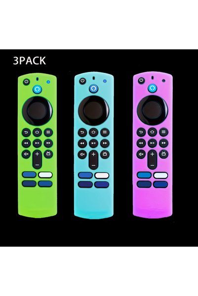 Choice Green Blue Purple 1/2/3 Piece Firestick Remote Control Set with Lanyar...