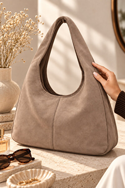 SOHO Original Women's Suede Luxury Soft Leather Vintage Model Zippered Large ...
