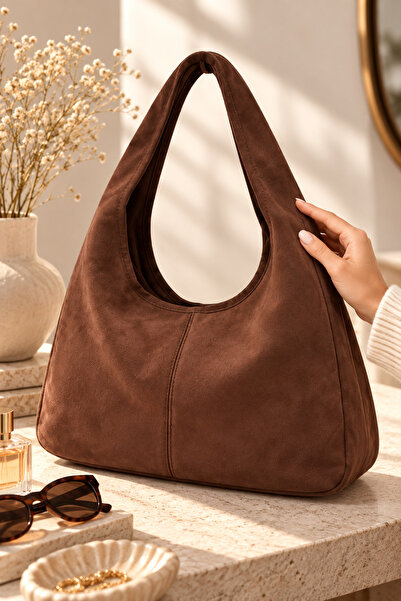 SOHO Original Women's Suede Luxury Soft Leather Vintage Model Zippered Large ...