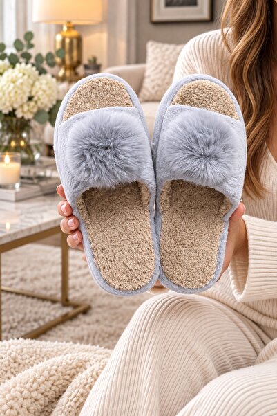 Moda Frato Γυναικείες παντόφλες σπιτιού TEK PONPON - Ζεστές, αφράτες παντόφλε...