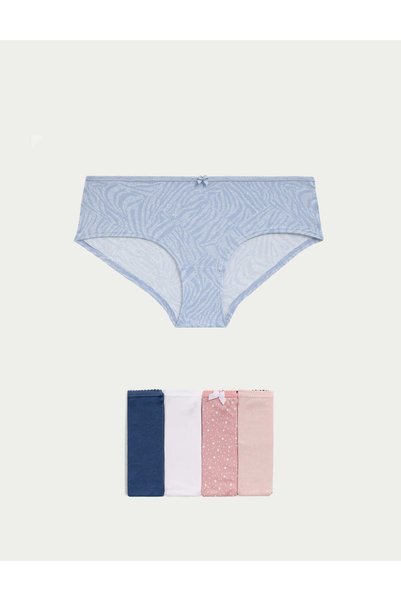 Marks & Spencer 5'li Cotton Lycra Short Külot Seti