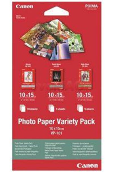 Canon Pachet asortat hârtie foto 10x15cm VP-101 20 coli, BS0775B078AA