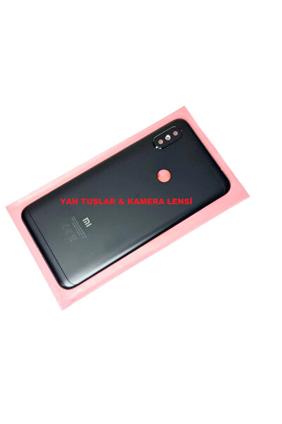 ARNEER Mey İthalat® Redmi Note 6 Pro Kasa Arka Pil Batarya Kapağı Siya