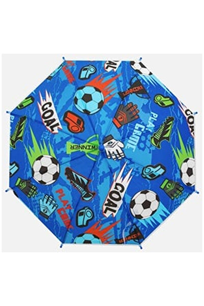 OEM Soccer Ball Manual Opening Stick Rain Umbrella 54cm