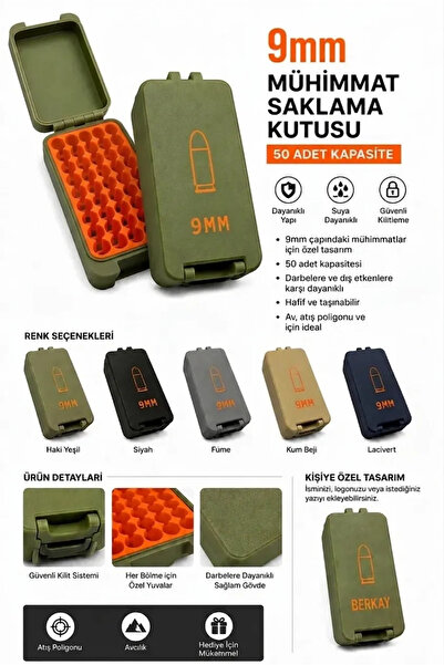 9mm Mühimmat Saklama Kutusu