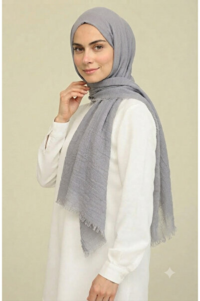 Nazellaa Poloist Bürümcük Shawl Light Gray