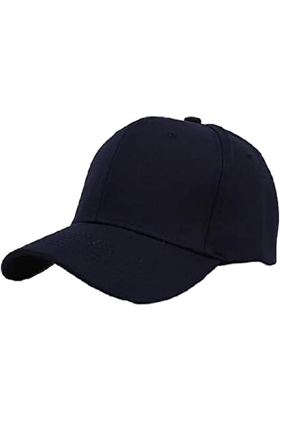 Generic Solid black baseball cap, twill fabric construction